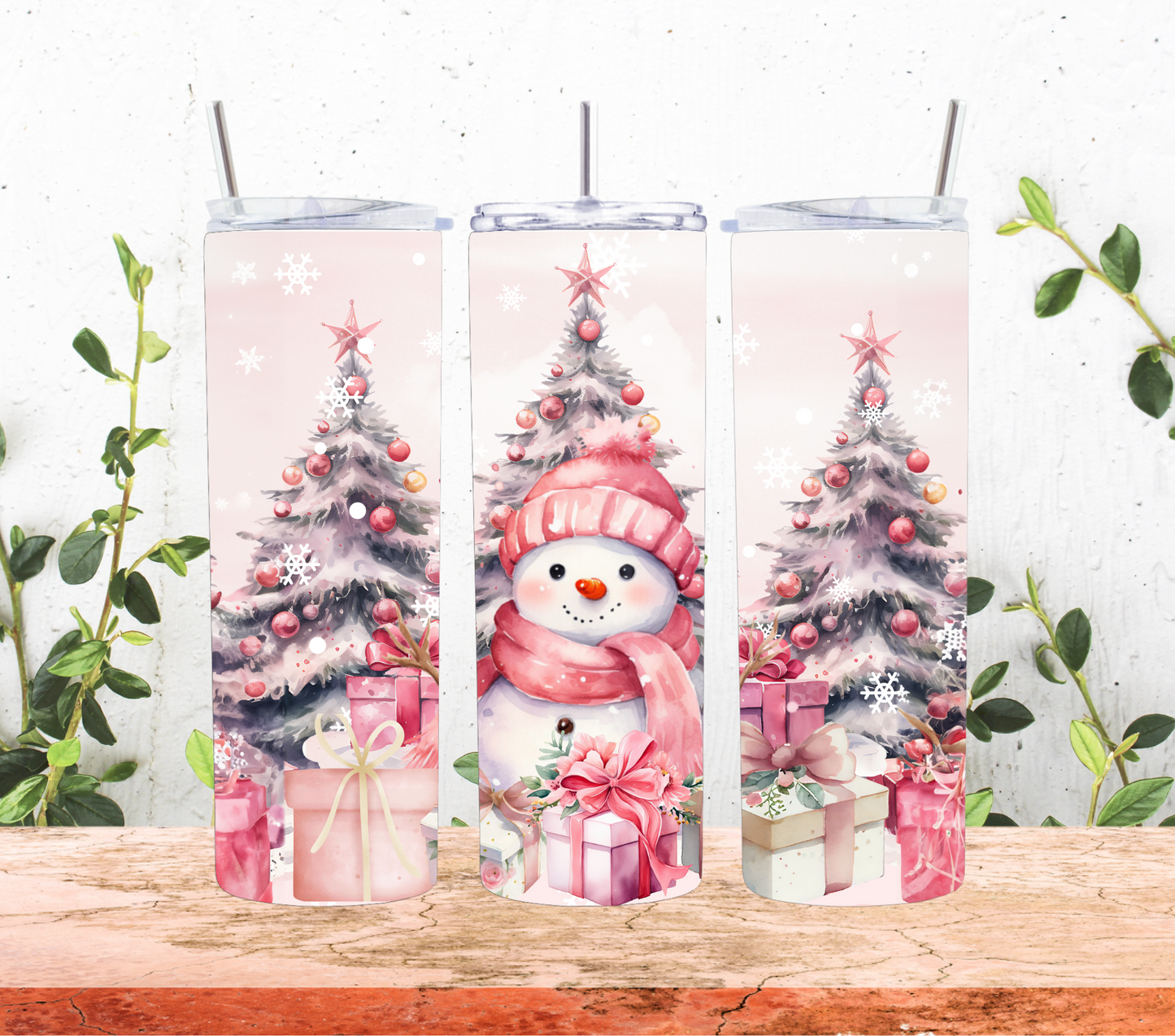 Pink Snowman
